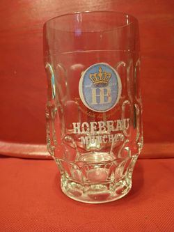Hofbräu München Glass Beer Mug
