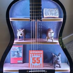 Repurposed Acoustic Guitar - Functional Art