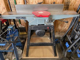 Vintage Delta 6" Cast Iron Jointer w/ Stand - Heavy Duty