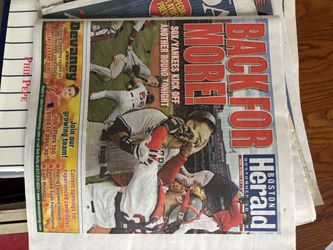 Boston Herald Newspaper Sox/Yankees Playoff Edition