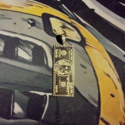 Gold hundred Dollar Pendent