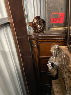 Bed headboard and dresser