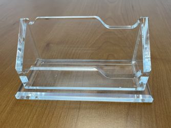 Acrylic Business Card Holder (like-new)
