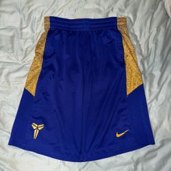 Los Angeles Lakers Shorts Mens M Purple Gold NBA Basketball Dri Fit Nike Kobe