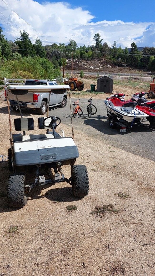 Golf Cart And Bikes