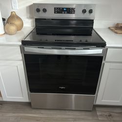 Whirlpool electric range 4 burner