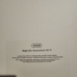 Ipad 9th Gen 256gb