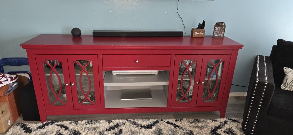 Red table/console