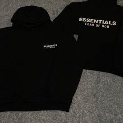 Black Essentials Hoodie