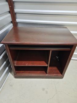 corner coffee stand & desk on wheels