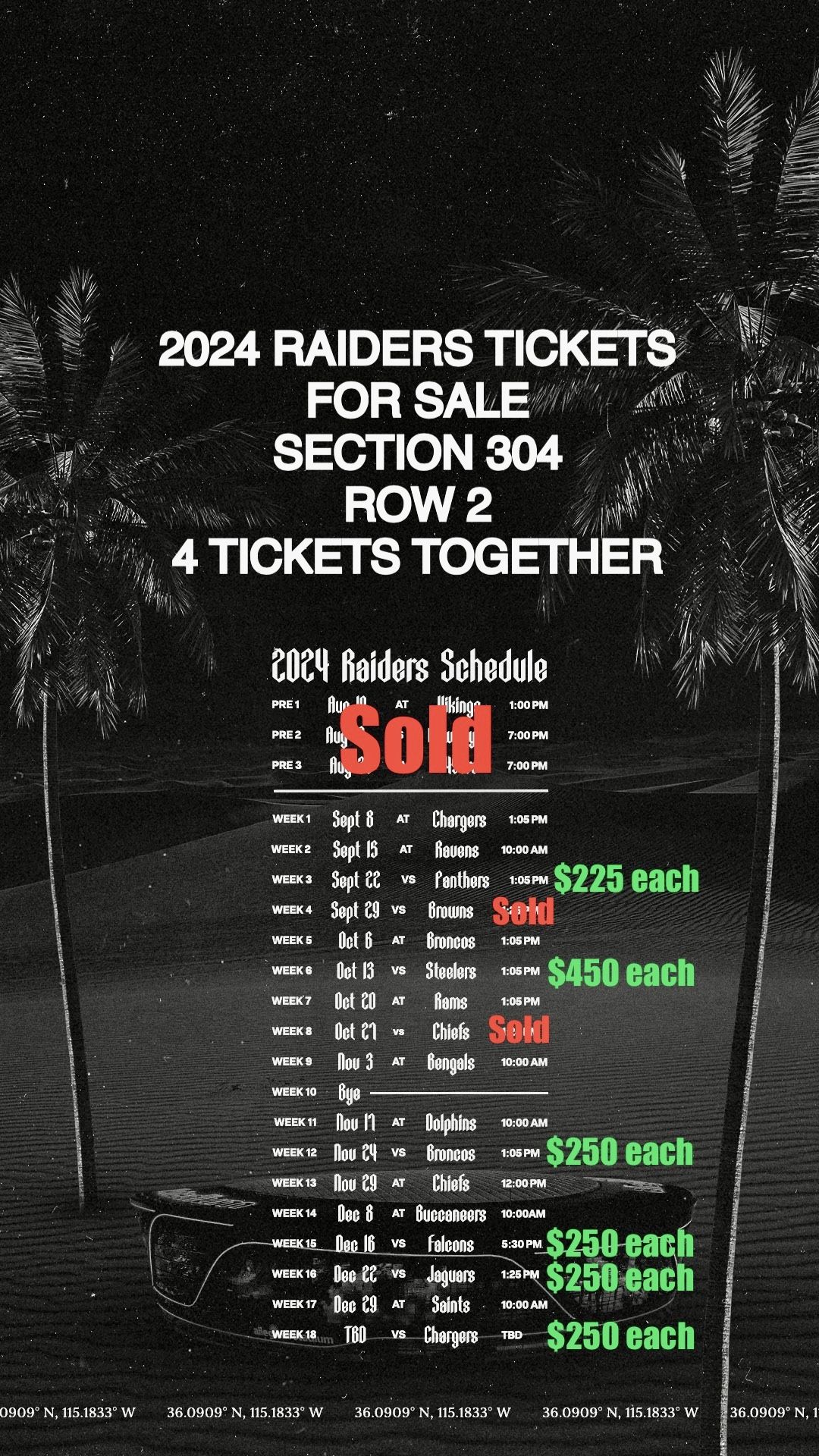 2024 Raiders Tickets