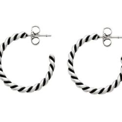 James Avery Retired Medium Twist wire hoops