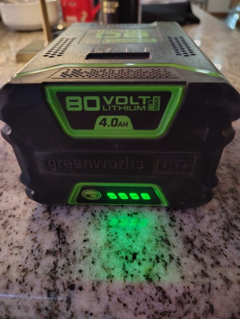 Green works 80 V Battery