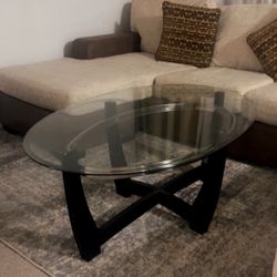Oval Shaped Coffee Table 