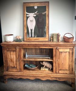 Vintage pine buffet