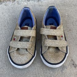 Girl’s Gold Tommy Hilfiger Size 8 Shoes