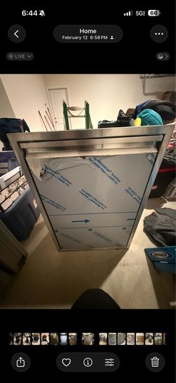 Wolf outdoor built in storage unit and access panel