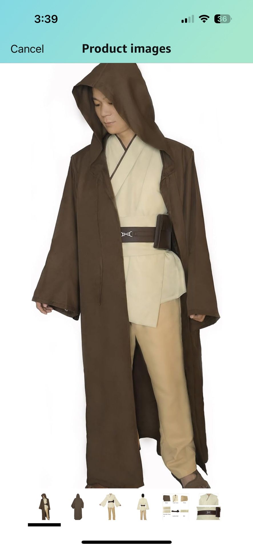 Jedi Costume Anakin Skywalker Obi Wan Kenobi