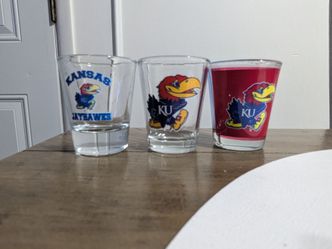 Kansas jayhawks NCAA 2 Oz souvenir shot glasses