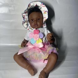 Realistic Reborn Baby Doll 20 Inches  Vinyl Body African-American