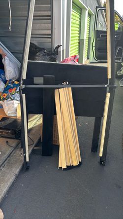 Twin black bed frame