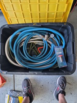 Rv water hoses and pressure regulators