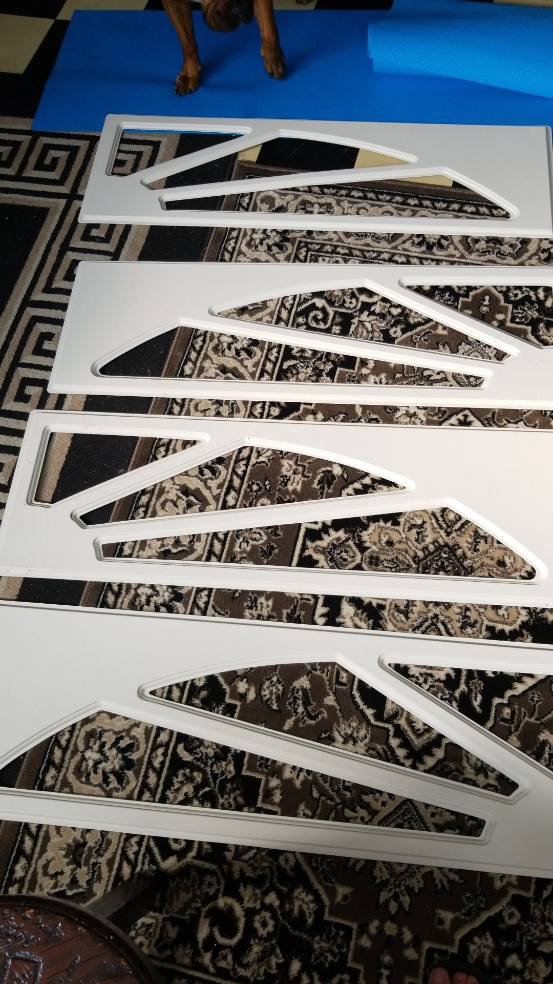 Decorative garage door window inserts