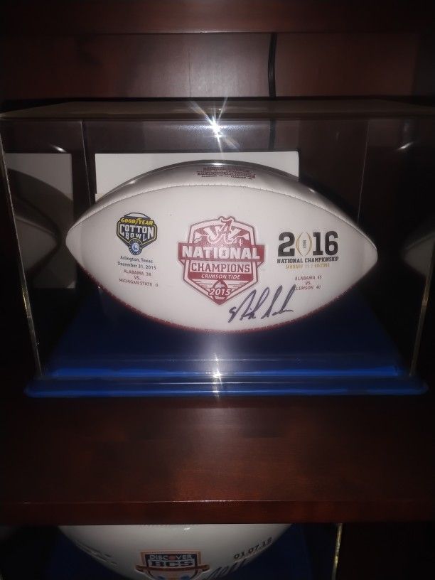 2016 Alabama National Championship Football Signed By Nick Saban