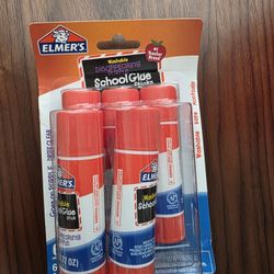 Elmer's Washable Disappearing Purple School Glue 6 Pack