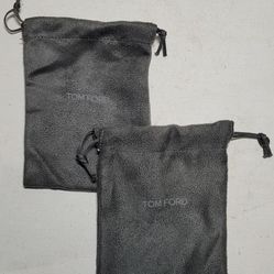 Lot of 2 Tom Ford 5 in × 4 in microfiber dust bags