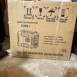Silent Inverter Generator 2000i & A 5Gallon Gas Can