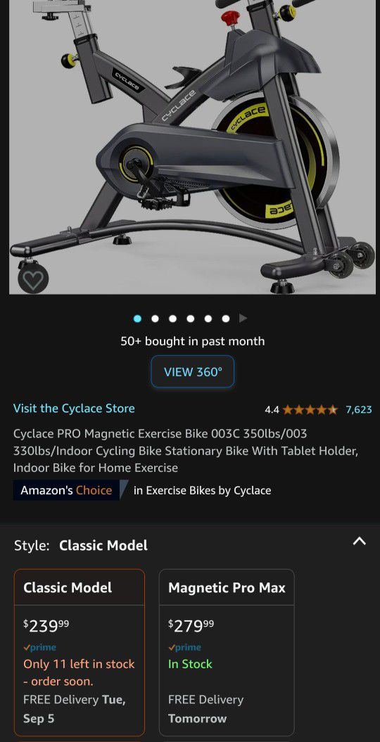 Cyclace Exercise Stationary Bike