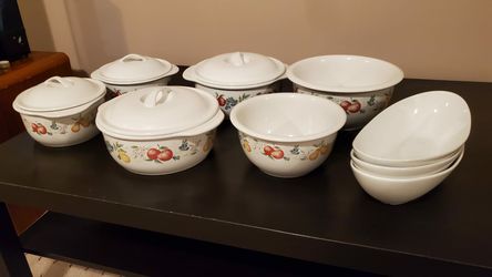 13 piece serving bowl set