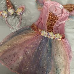 Unicorn Used Costume Size 3-4 