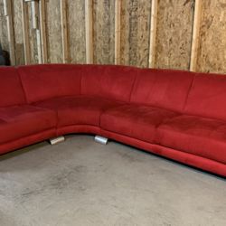 World Of Comfort By W. Shillig 3 Piece Red Sectional (Retail $4k+) - MUST SEE!!! Delivery Available! 