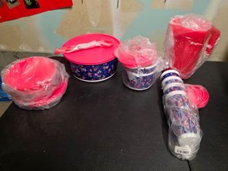 Tupperware Falling For Floral Serving Collection  Set