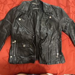 Express Faux Leather Moto Jacket