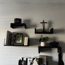 Floating Shelves Set Of 9 - 9in To 17in MOVING OUT SALE