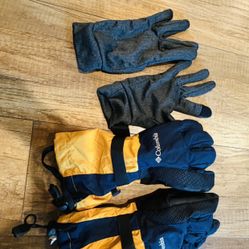 Columbia Mens Ski Gloves Small 