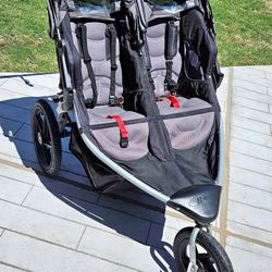 Bob Revolution Flex Double Stroller with Car Seat Attachment 