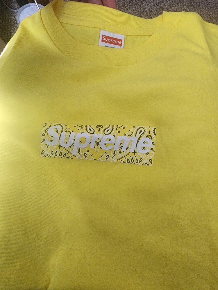 Supreme Bandana Box Logo Yellow