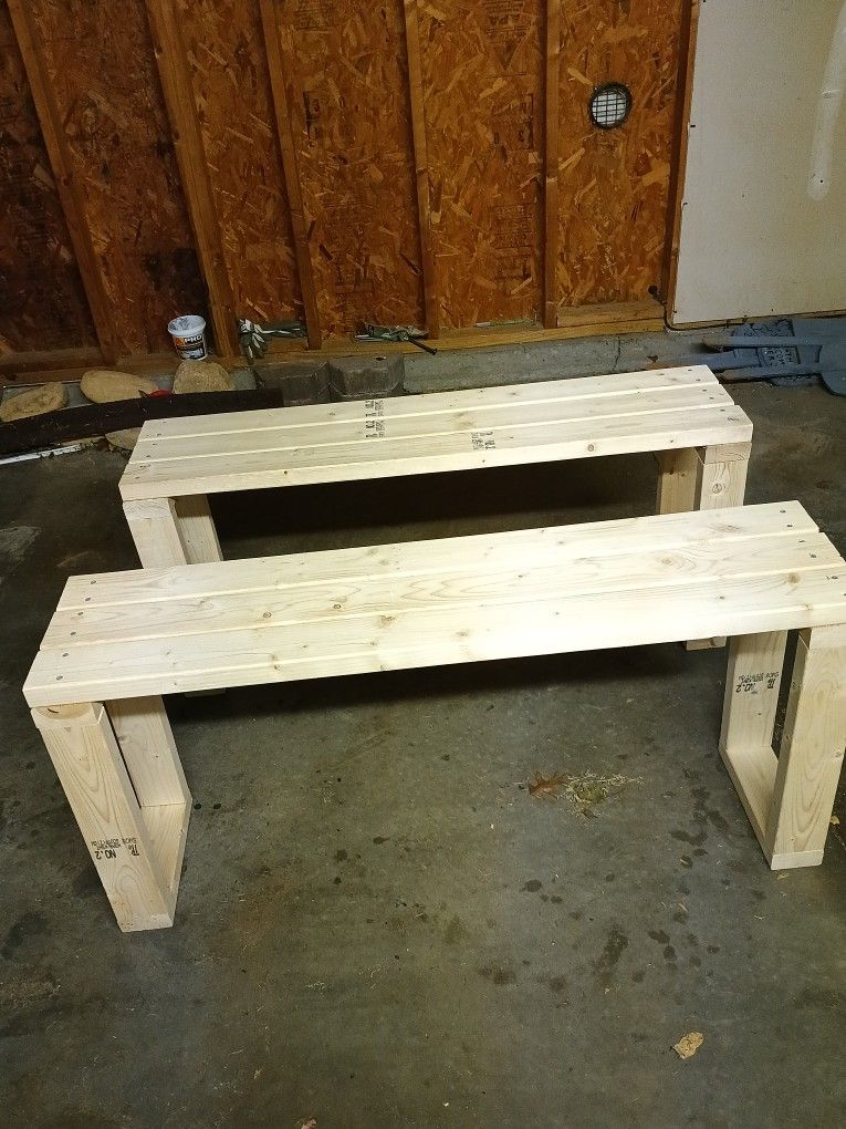 Benches Big Solid Wood 2 For 100