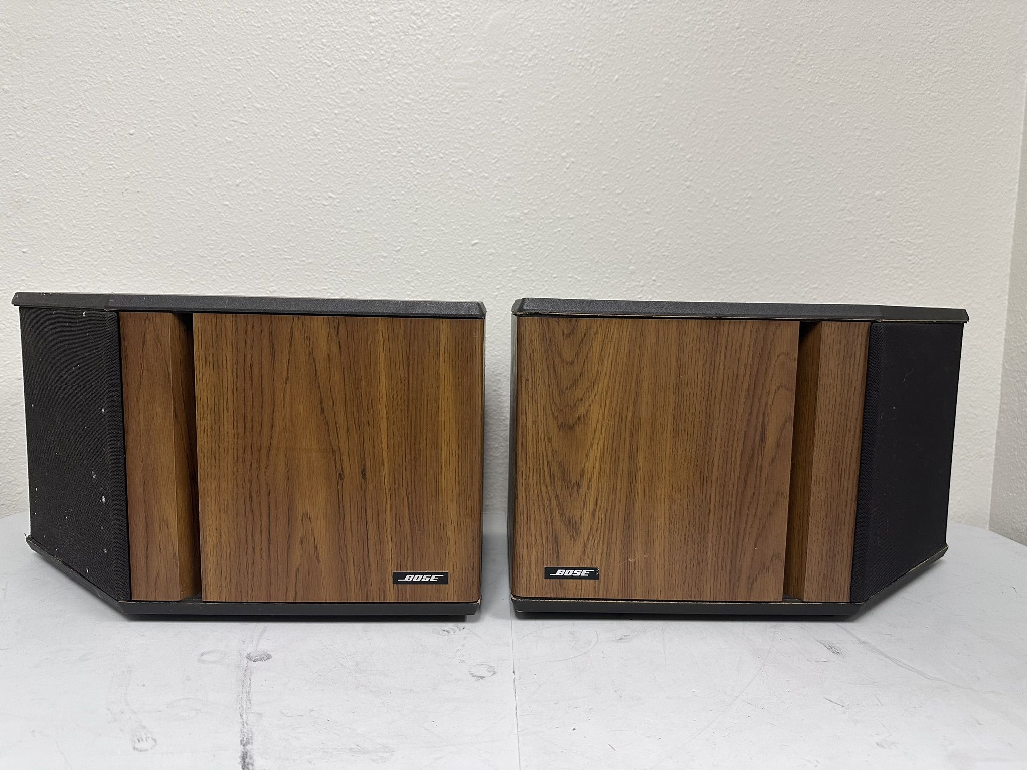 Bose 4.2 Stereo Everywhere Speakers Vtg Wood Reflecting (Pair)