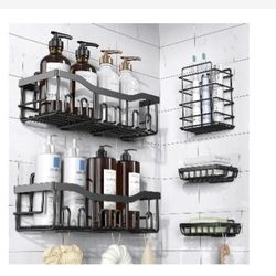 Shower Caddies. New. 4 And 5 Pcs. 