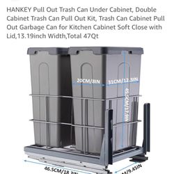 Double Cabinet Trash Can Pull Out Kit,