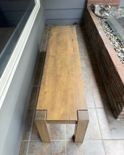 Solid Wood Rustic Bench – 61” Long