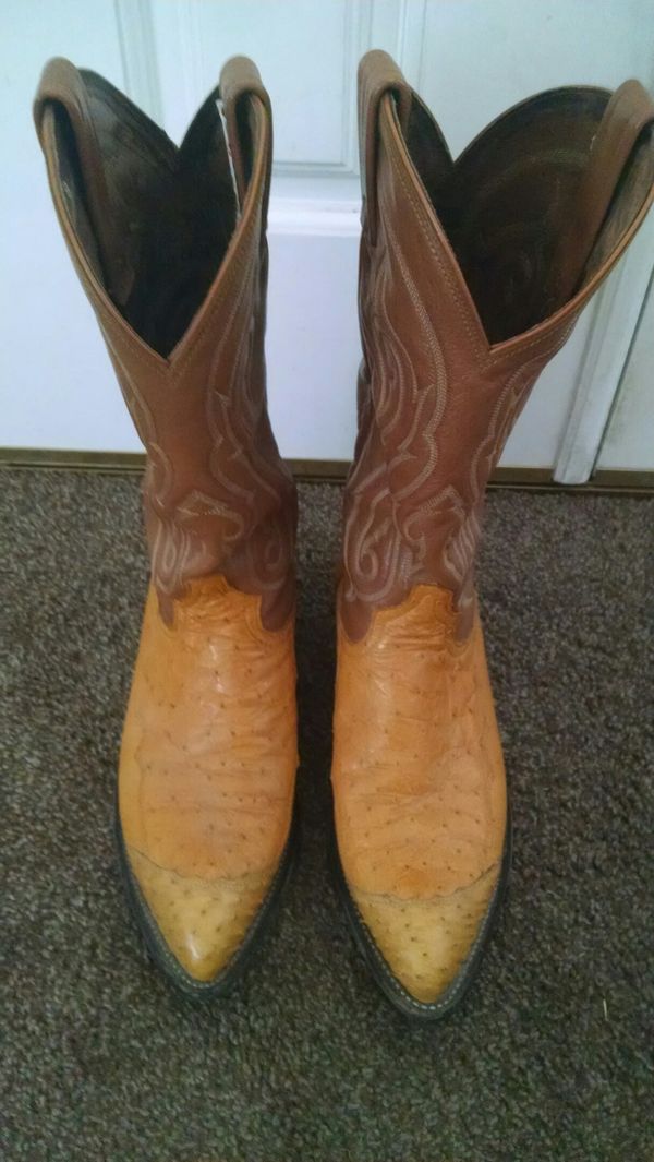 tony lama ostrich skin cowboy boots