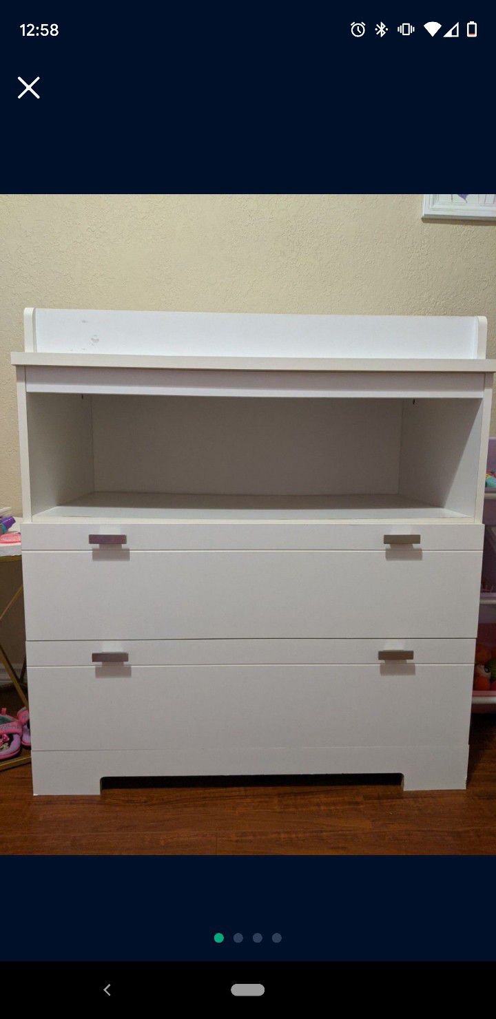 Changing table with matching dresser