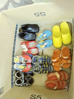 Kids shoes all together