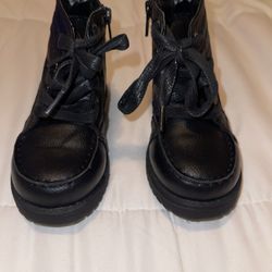 Toddler Black Zip Up Boot
